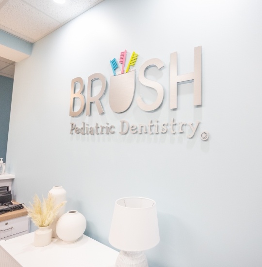 Brush Pediatric Dentistry of Downers Grove team wearing face masks