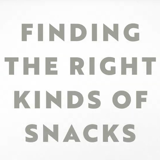 What are the right snacks my child should have?